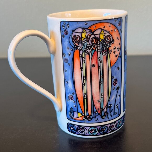 Vtg Dunoon "Mackintosh" Art Nouveau Style Cup / Mug Designed by Joanne Triner - Picture 8 of 13